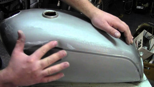 Sand & Primer Motorcycle Gas Tank